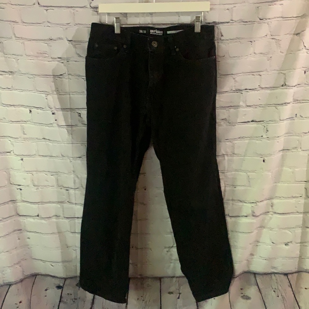 Black Urban Pipeline Jeans, 34x30